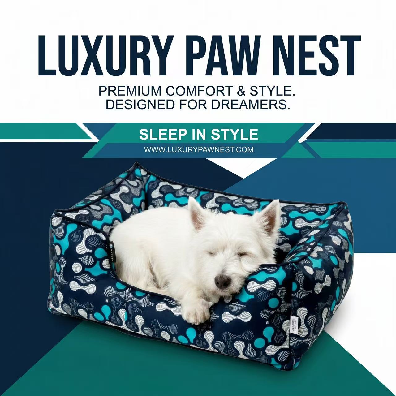 AD Molecules Dog Beds